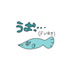 耳なしネコと魚（個別スタンプ：7）