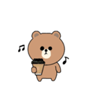 コーヒー好きな♡ブラウン＆フレンズ（個別スタンプ：5）