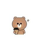 コーヒー好きな♡ブラウン＆フレンズ（個別スタンプ：17）