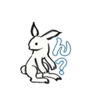 墨うさぎ（個別スタンプ：7）