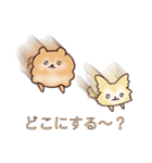 クリームチワワとオレンジポメラニアン（個別スタンプ：7）