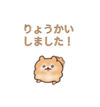 クリームチワワとオレンジポメラニアン（個別スタンプ：20）