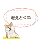 秋田犬（赤毛）日本語 2/2（個別スタンプ：13）