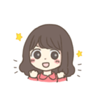 ほっこりおんなのこ。〜ゆるふわパーマ〜（個別スタンプ：7）
