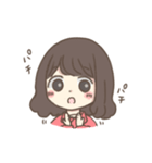 ほっこりおんなのこ。〜ゆるふわパーマ〜（個別スタンプ：8）