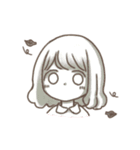 ほっこりおんなのこ。〜ゆるふわパーマ〜（個別スタンプ：9）