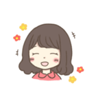 ほっこりおんなのこ。〜ゆるふわパーマ〜（個別スタンプ：11）