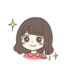 ほっこりおんなのこ。〜ゆるふわパーマ〜（個別スタンプ：13）