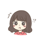 ほっこりおんなのこ。〜ゆるふわパーマ〜（個別スタンプ：14）