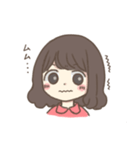 ほっこりおんなのこ。〜ゆるふわパーマ〜（個別スタンプ：15）