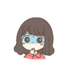 ほっこりおんなのこ。〜ゆるふわパーマ〜（個別スタンプ：16）