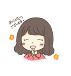 ほっこりおんなのこ。〜ゆるふわパーマ〜（個別スタンプ：20）