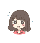 ほっこりおんなのこ。〜ゆるふわパーマ〜（個別スタンプ：22）