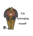 LINE characters in  Egypt (English )（個別スタンプ：9）