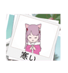 ピンクのnyanスタンプ（個別スタンプ：13）