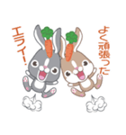 THE GRAY BUNNY ＆ THE BROWN BUNNY（個別スタンプ：23）
