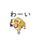 動く3D！キレキレの金色犬（個別スタンプ：3）
