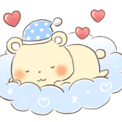 [LINEスタンプ] くまちゃんたちのハートスタンプ