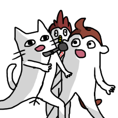 [LINEスタンプ] ねことさるともんちきの変なスタンプ