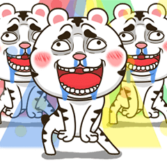 [LINEスタンプ] しろトラの画像（メイン）