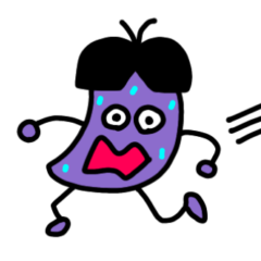 [LINEスタンプ] おぼっちゃまナス