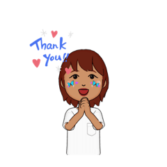 [LINEスタンプ] 女の子からのメッセージ