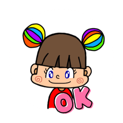 [LINEスタンプ] ツインおだんごさん