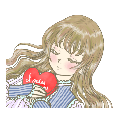 [LINEスタンプ] 可憐すぎるお姫様のバレンタイン