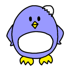 [LINEスタンプ] 語尾に「きゅ」をつけるペンギンちゃん