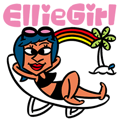 [LINEスタンプ] Ellie Girl