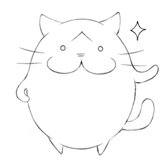 [LINEスタンプ] 鼻たぶのデカい猫