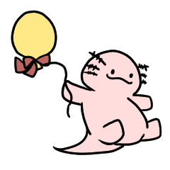 [LINEスタンプ] ウーパールーパーのるぱちゃん