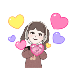 [LINEスタンプ] girlygirl.♡