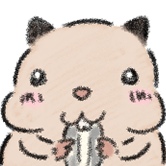 [LINEスタンプ] キンクマハムスターのポンちゃん スタンプ