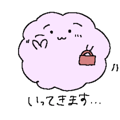 [LINEスタンプ] 謙虚な綿あめ