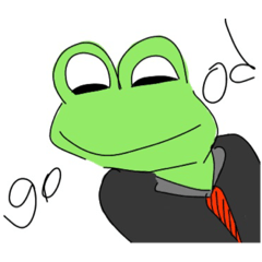 [LINEスタンプ] Frog……….