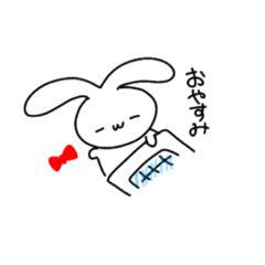 [LINEスタンプ] ぽっちゃりうさ子の日常