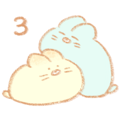 [LINEスタンプ] パステルねこち3