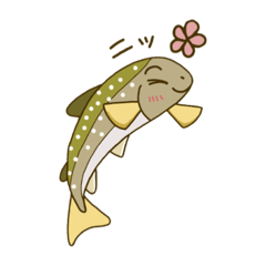 [LINEスタンプ] 北の渓流魚たち