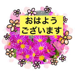 [LINEスタンプ] 花の輪