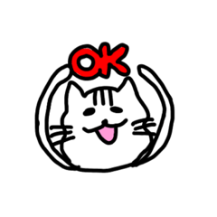 [LINEスタンプ] 下手くそな猫