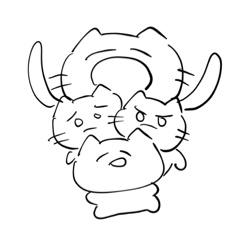 [LINEスタンプ] ねこ共（2）