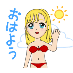 [LINEスタンプ] 水着のスタンプ