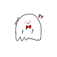 [LINEスタンプ] 手書きおばけちゃん