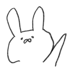 [LINEスタンプ] うさぎとねこと謎の生物