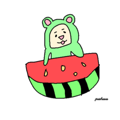 [LINEスタンプ] pahuu やさいとくだもの