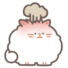 [LINEスタンプ] 綿あめ猫 (むかつく ver.2)