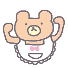 [LINEスタンプ] くまのママとくま息子