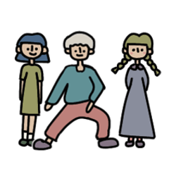 [LINEスタンプ] 派手髪村の住人たち