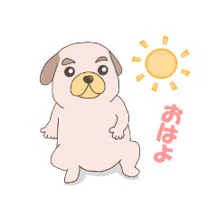 [LINEスタンプ] パグ助の日常